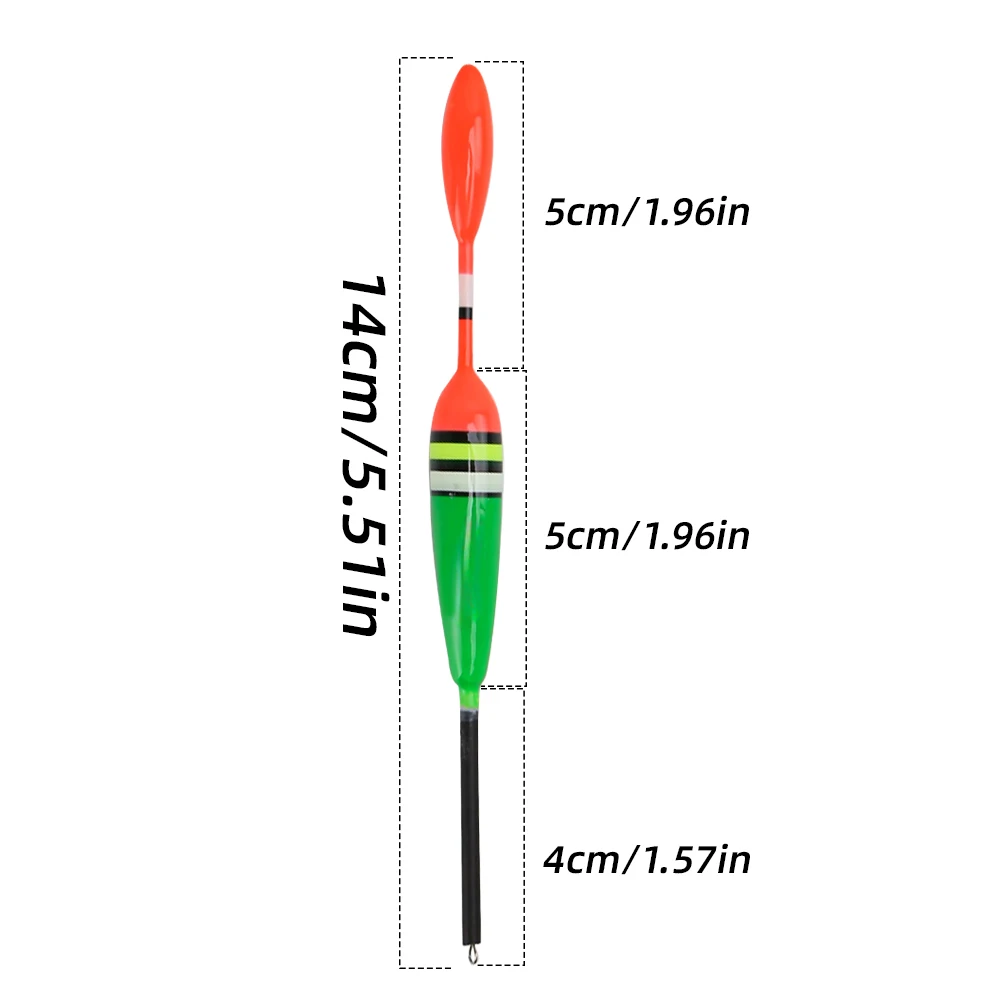 10 Uds PAULOWNIA flotador de peces con flotador Vertical de pesca en el mar engrosado longitud de 14cm/5,5 pulgadas accesorios de pesca al aire libre - imagen 5