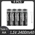 4 battery 1cable