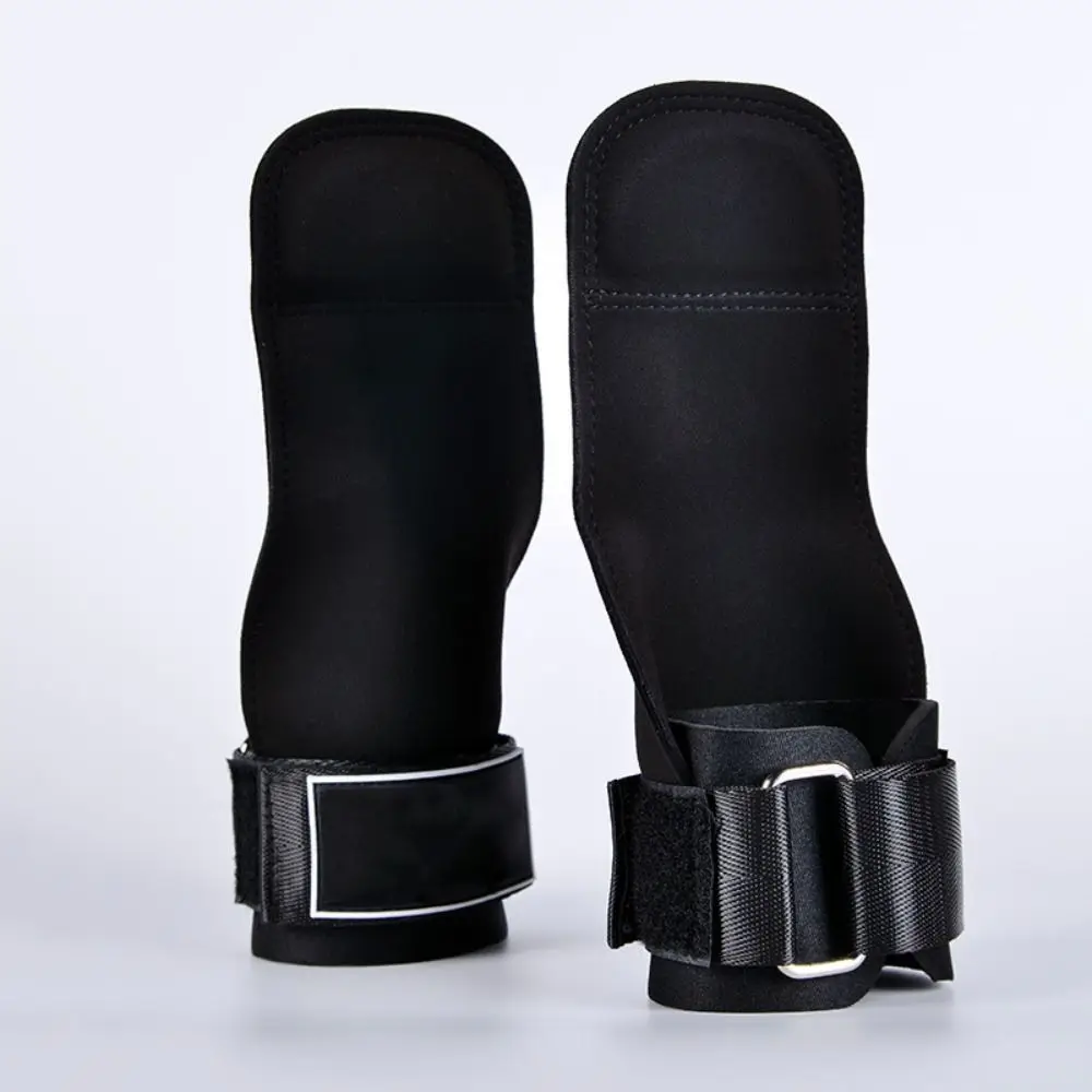 Guantes de gimnasio de piel de vaca para levantamiento, guantes de levantamiento de pesas antideslizantes de doble cuero, pulsera de protección de palma, cinturón de peso muerto - imagen 2