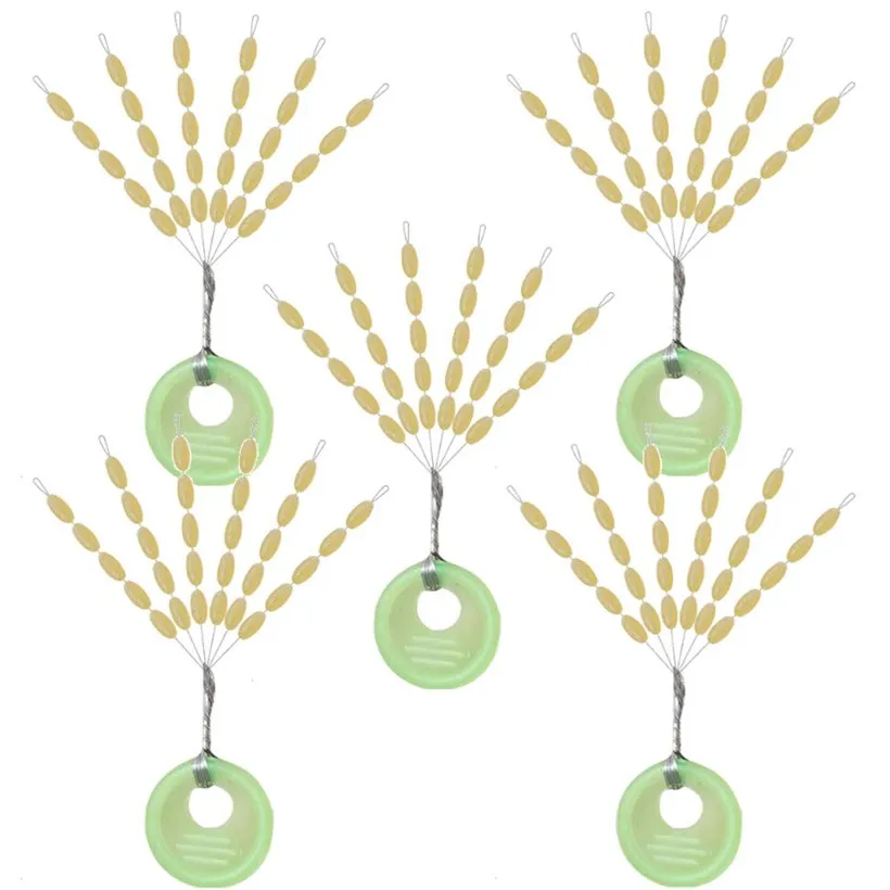 Tope de granos espaciales para pesca profesional, accesorio de 5 grupos de resistencia para evitar daños en la línea Vertical, carpa, 150 piezas - imagen 5