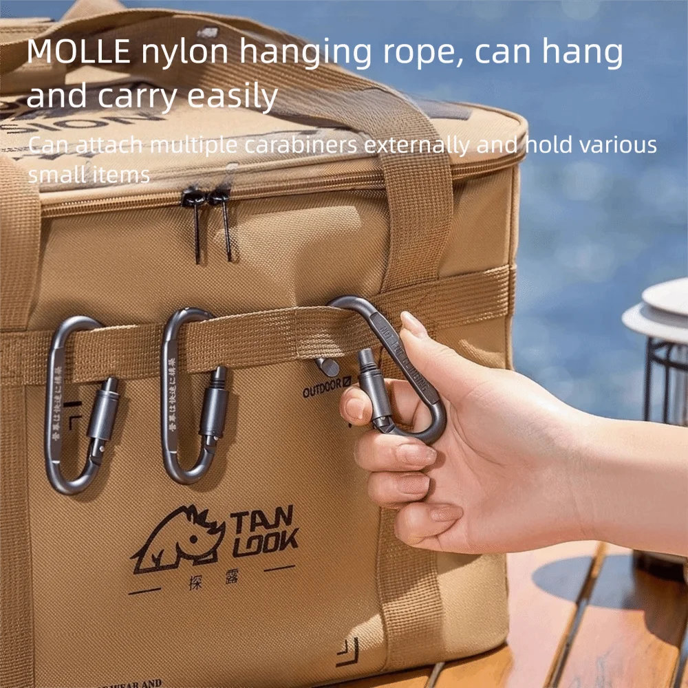 Nieuwe 36L Camping Warmte Opbergzakken Opvouwbare Waterdichte Innerlijke Opbergdozen Stevige Grote Capaciteit Isolatie Tas Outdoor - imagen 4