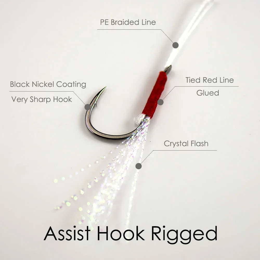 COUNTBASS-señuelo de pesca Jigging, anzuelo de Metal, Delgado, de fundición, 3 piezas, 15g, 20g, 30g, 40g - imagen 5