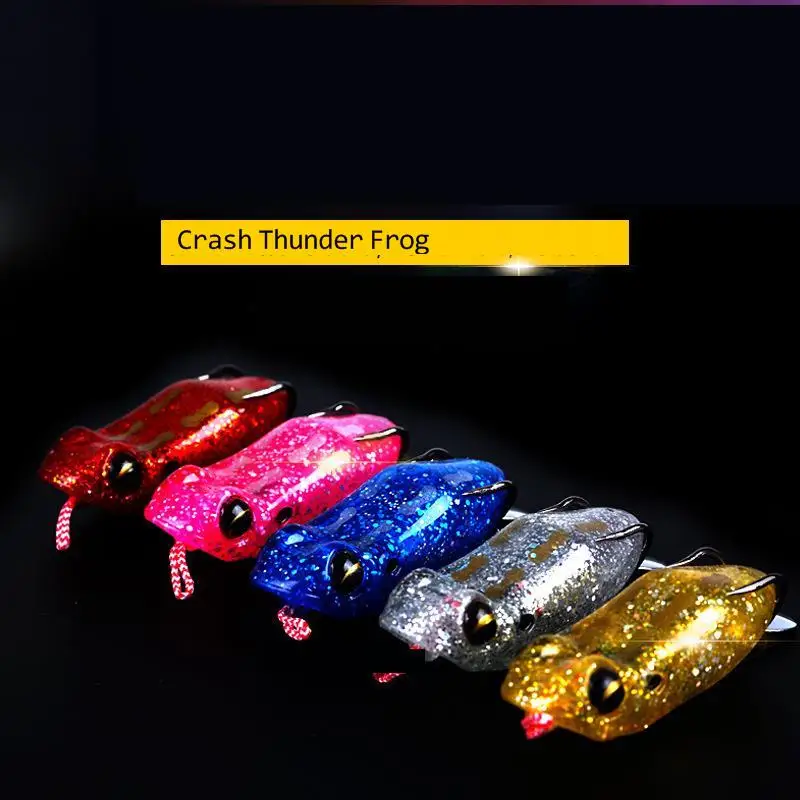 Modificación de cebo de rana con lentejuelas para colisionar con frogs16.5 G, ángulo de inclinación superior, gancho de ranura de sangre, cebo Sub - imagen 2