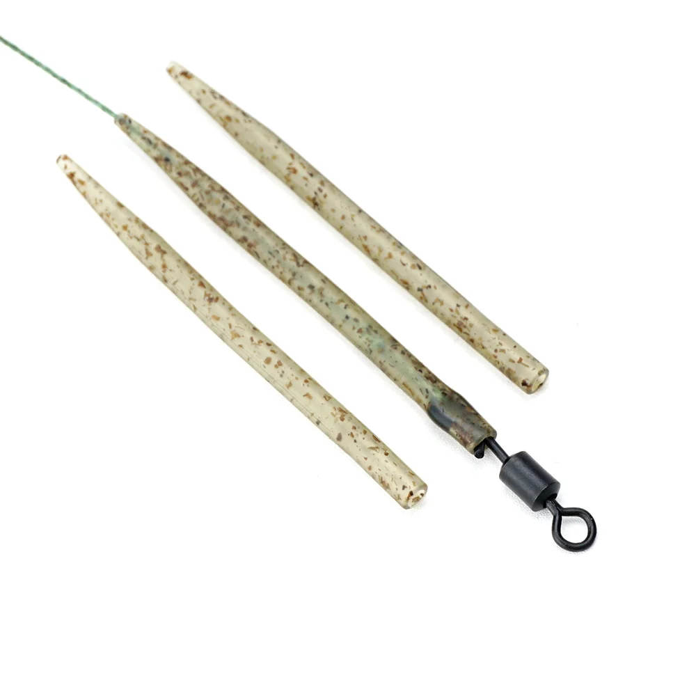 Hirisi-manguitos antienredos para pesca de carpa, 25 uds., conectar con gancho para aparejos terminales de pesca de carpa, accesorios de pesca - imagen 2
