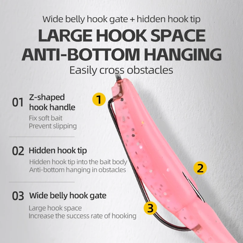 MEREDITH 50 anzuelos de pesca, anzuelos afilados de acero rico en carbono 1/0-5/0 para trucha lubina (entrega rápida) # 1 Best Seller - imagen 4