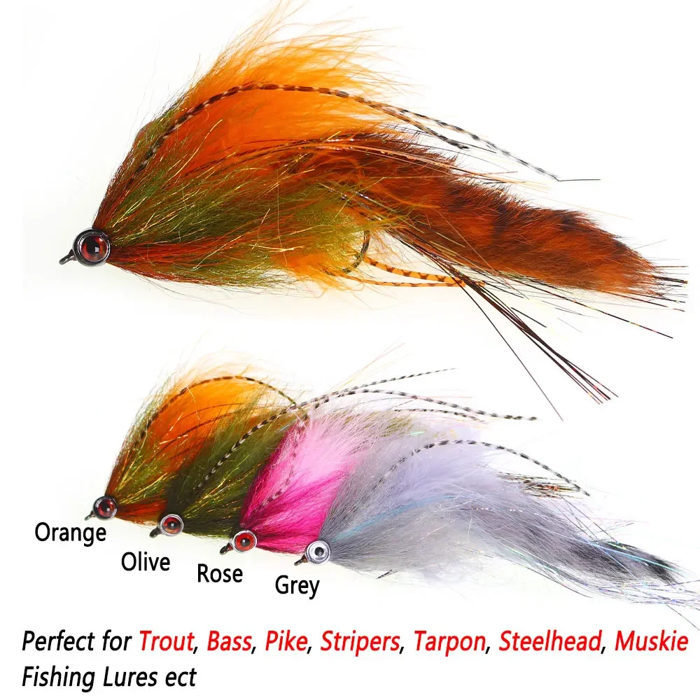 1 unidad de cabeza de máscara de pez de Metal de 5,91 pulgadas/ojos de pez 3D articulados, serpentina de pez grande, serpentina de pez cebo, Lucio de mosca, señuelo de pesca de mar almizclado - imagen 4