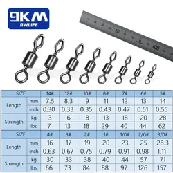 Giratorios pesca con ojo diamante – Conector sedal fuerte carpa