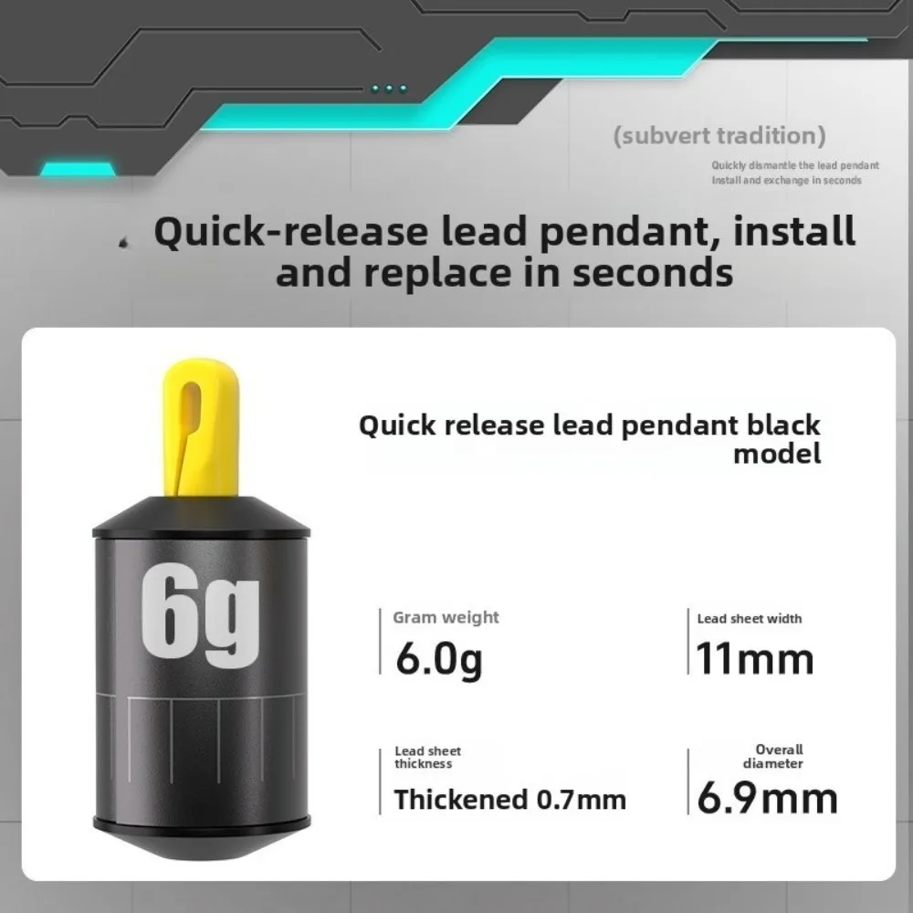 Kit de pesas de pesca de peso compacto, marcos de escala de diseño cilíndrico, aparejos de pesca, báscula cilíndrica con forma de gota de agua - imagen 2