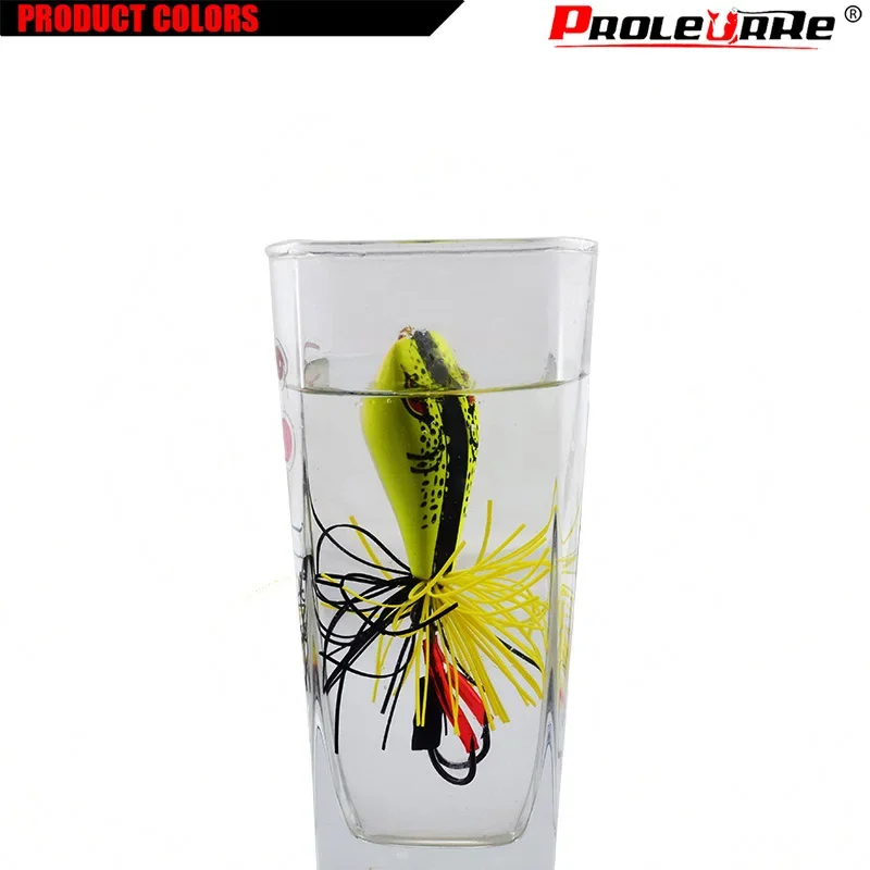 Señuelos de pesca de rana Popper, 9cm, 10g, cebo duro para lubina, señuelo con cabeza de serpiente, simulación de rana Topwater, aparejos de pesca de alta calidad, 1 ud. - imagen 2