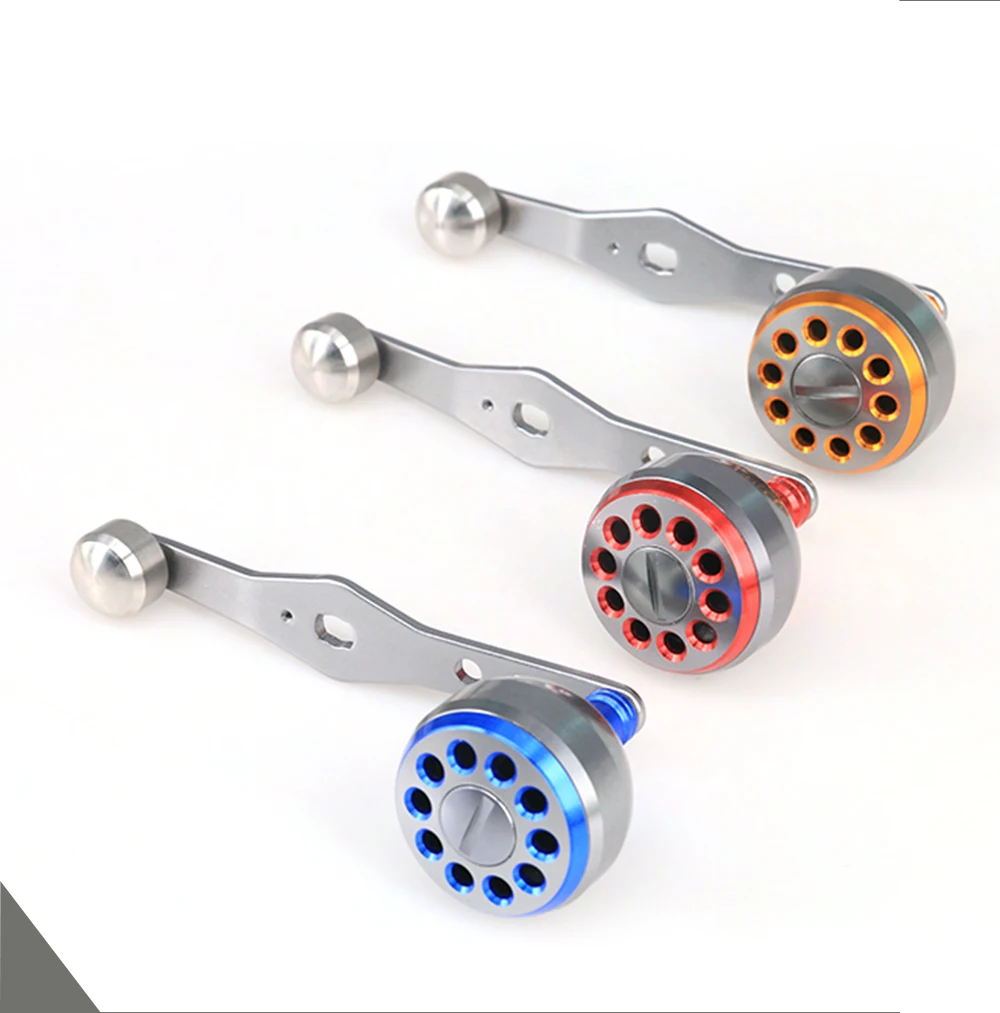 DEUKIO-mango de Metal de 100MM y aleación de aluminio, perilla de 38MM, mango de carrete de pesca de 8x5mm para piezas de fundición Bait, modificación DIY - imagen 5