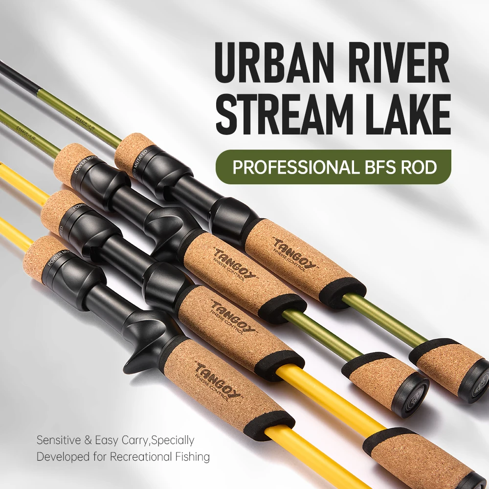 Caña de pescar SOLOKING TANGOY BFS, caña de pescar giratoria de fundición, anillo Fuji Toray de fibra de carbono UL, 2 secciones/4 secciones, caña de viaje fácil de llevar - imagen 2