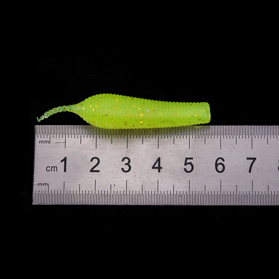 WALK FISH-Señuelos de pesca suaves flotantes, 6 uds., 55mm, 2,6g, cola de aguja TPR, cebo de gusano, Wobblers, camarones, Lucio Artificial, aparejos de lubina - imagen 3