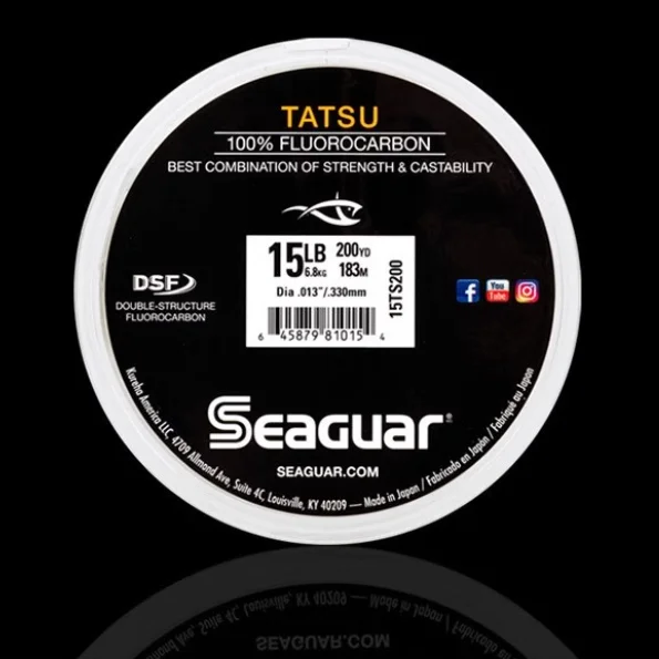 JAPAN Original 200YDS 183M SEAGUAR TATSU Fluorocarbon Fishing Line 6LB 8LB 10LB 12LB 15LB Carbon Fiber Fishing Line for Lure - imagen 3