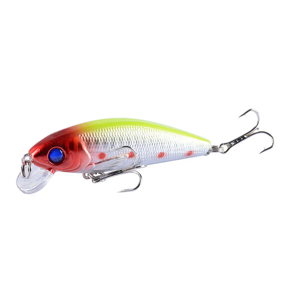 Señuelo de Pesca de pececillos, cebo flotante de plástico duro, Wobbler Crankbait con anzuelos triples, aparejos de Pesca de carpa, 7,2 cm, 8,6g, 1 pieza - imagen 4