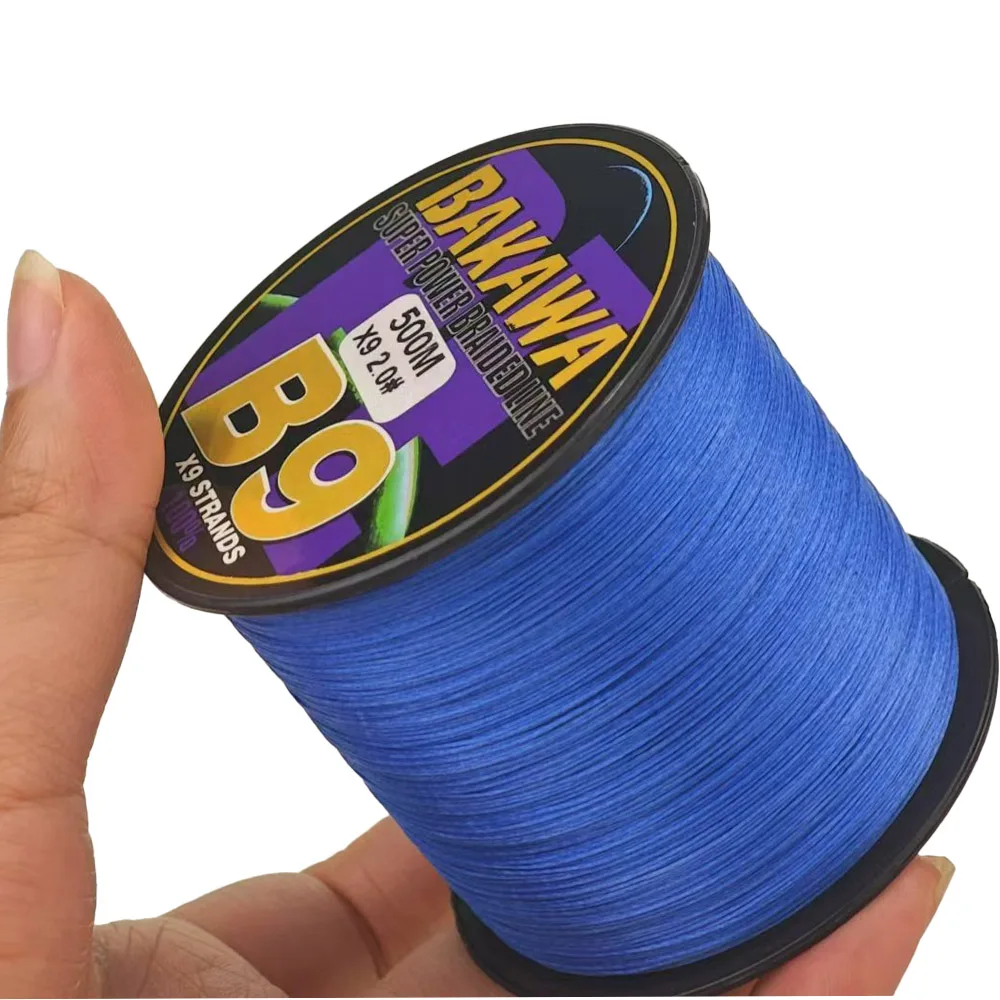 BAKAWA-sedal de pesca trenzado X8, línea de PE multifilamento para carpa, pesca de agua dulce aplicable, Japón, 300M, 500M, 1000M, 22-90LB