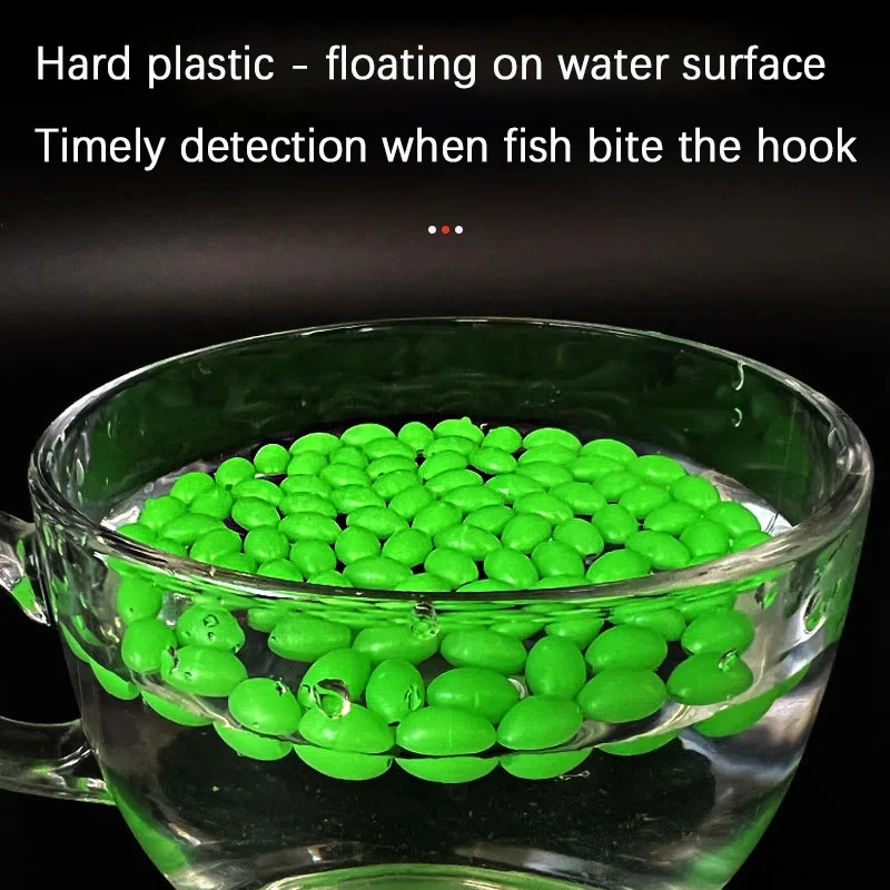 Cuentas luminosas de goma suave para pesca, juego de abalorios fluorescentes de plástico para pesca de carpa, 2000 piezas - imagen 2