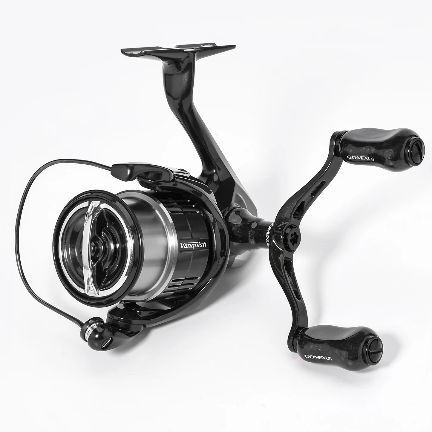 Carrete giratorio Gomexus con mango de carbono, mango de carrete de pesca Eging de 82mm para Shimano Stella Vanford Sephia Stradic Vanquish Exsence - imagen 2