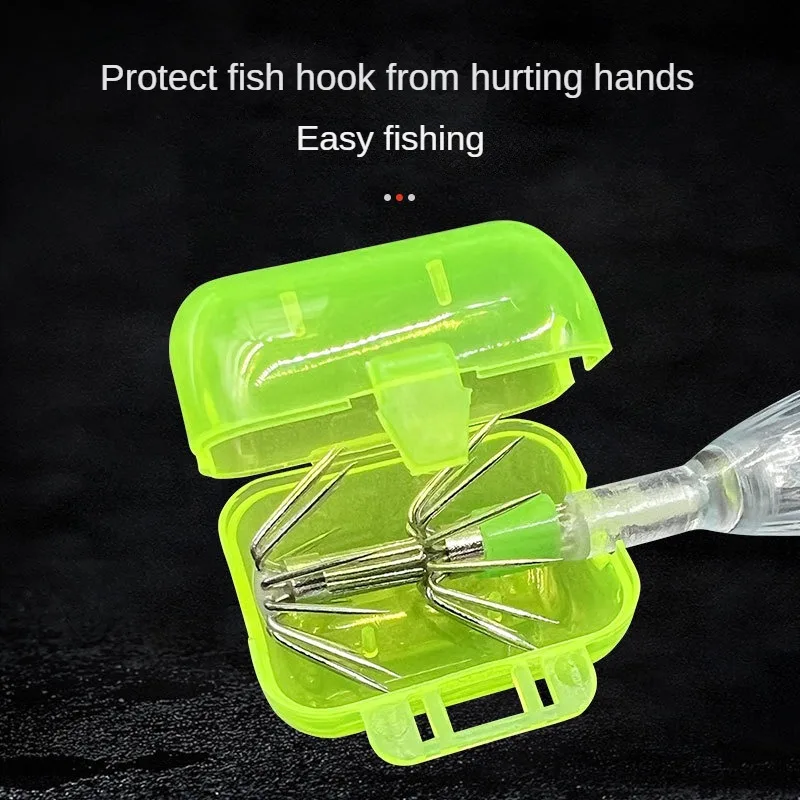 Anzuelos DE SEGURIDAD DE 30 piezas, Protector de anzuelos de calamar, pulpo, sepia, camarón, accesorios de pesca - imagen 4