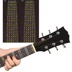 Pegatinas de báscula de guitarra, guitarra eléctrica, bajo acústico clásico, diapasón de autoenseñanza, tutoriales de teoría musical, accesorios de guitarra