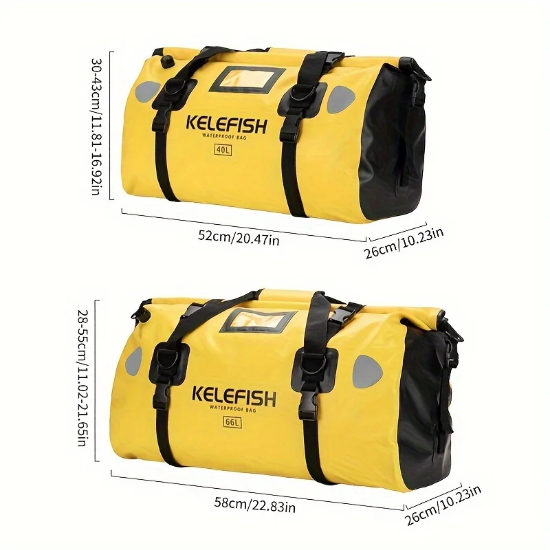 Bolsa de equipaje grande impermeable 40L-66L con válvula de escape, adecuada para acampar, motocicletas, pescar, viajar: deportes universales - imagen 3
