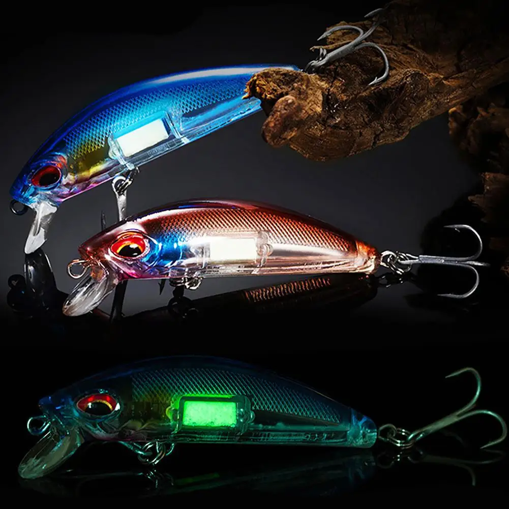 Cebo de pesca luminoso de 7cm y 11,4g, señuelo Artificial de fundición larga, aparejos de pesca, accesorios para agua de mar dulce - imagen 4