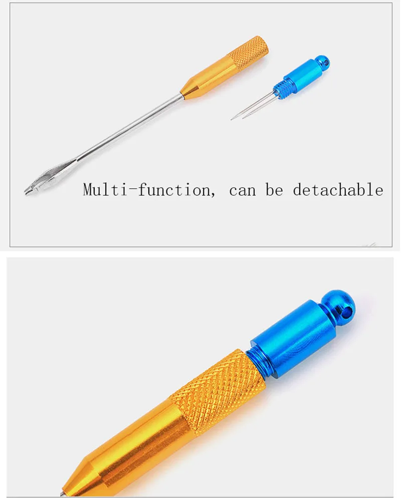 Separador de anzuelos de acero inoxidable, dispositivo de desenganche, Extractor de seguridad de aparejos de pesca, mango largo - imagen 2