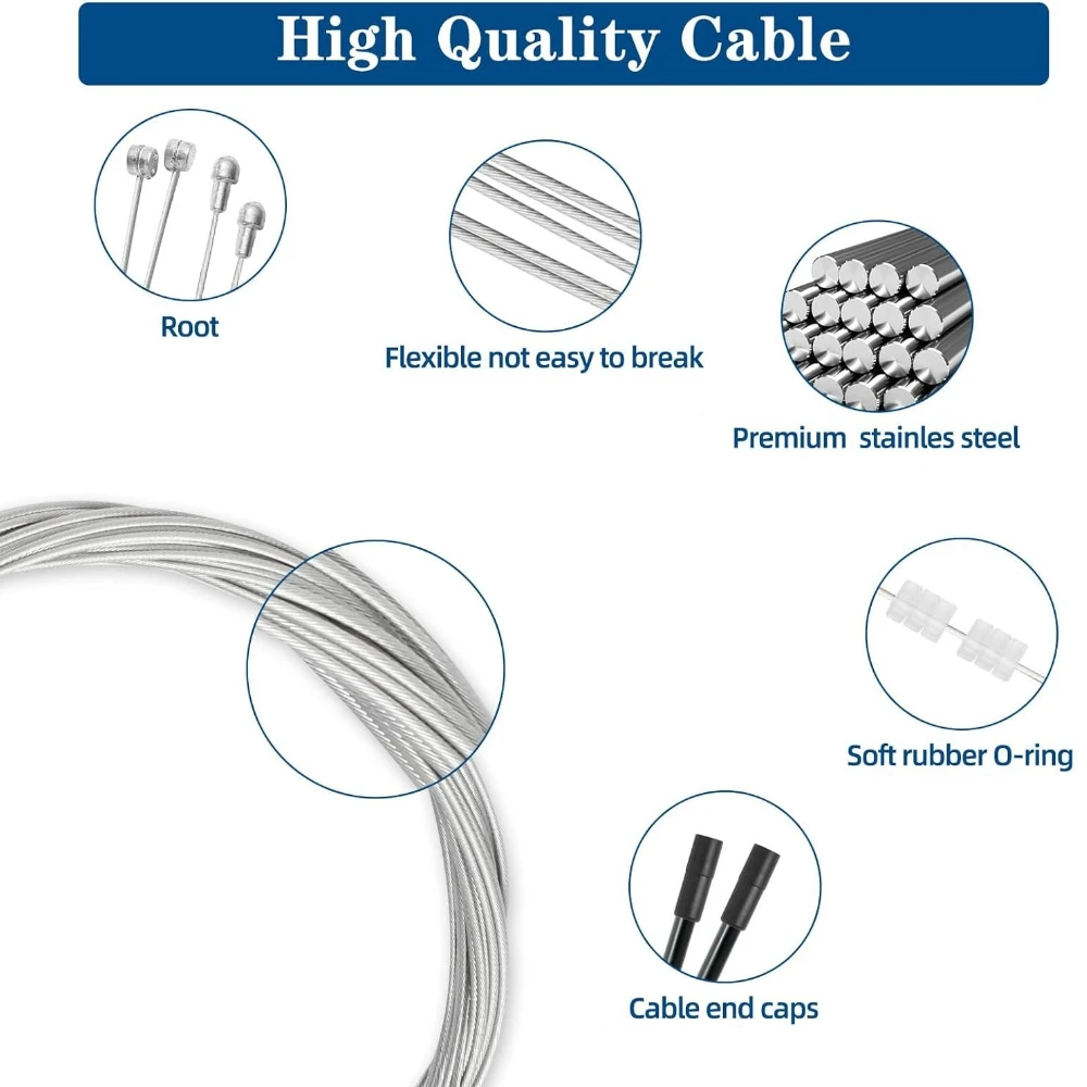 Cables freno bicicleta doble cabezal universales para MTB y carretera - imagen 3