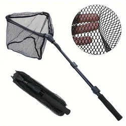 Red de aterrizaje telescópica retáctil plegable para pesca con mosca
