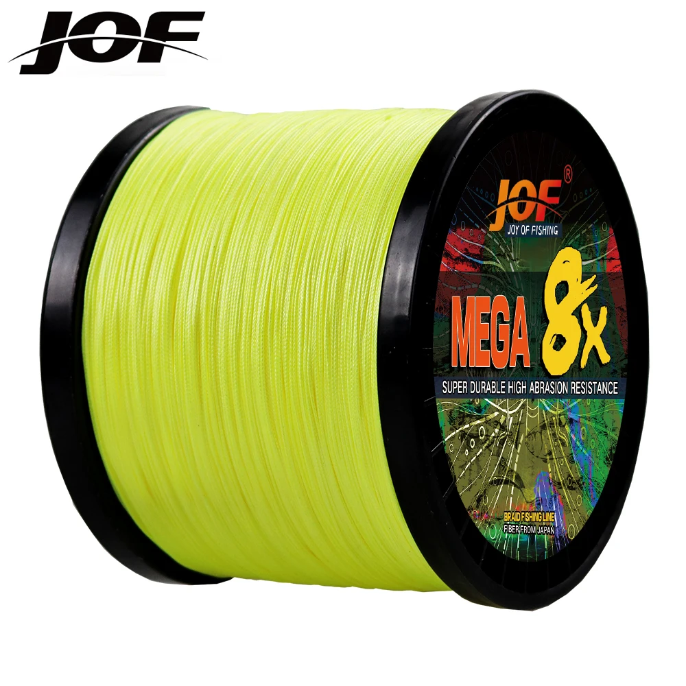 JOF-sedal trenzado para Pesca de carpa, hilo Multifilamento de 18 ~ 78LB, 1000M, 500M, 300M, 100M, Mosca de Pesca, color rojo y verde, 8 hebras - imagen 2
