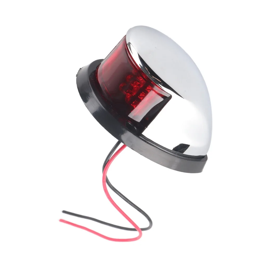 Luces LED, luces rojas y verdes, luz de navegación para barco, lámpara de señal de vela en forma de gota de 12V, pontones de luz delantera para barco de 8W - imagen 3
