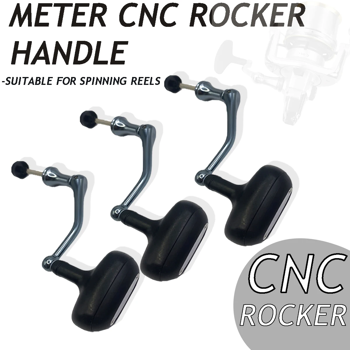 Mango carrete pesca CNC aluminio – Recambio giratorio