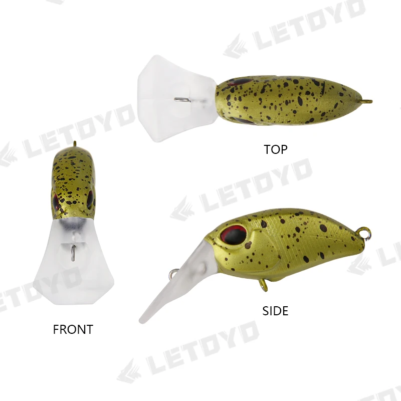 LETOYO-cebos duros artificiales de hundimiento lento, Señuelos de pesca de trucha y perca, 30mm, 2,8g - imagen 5