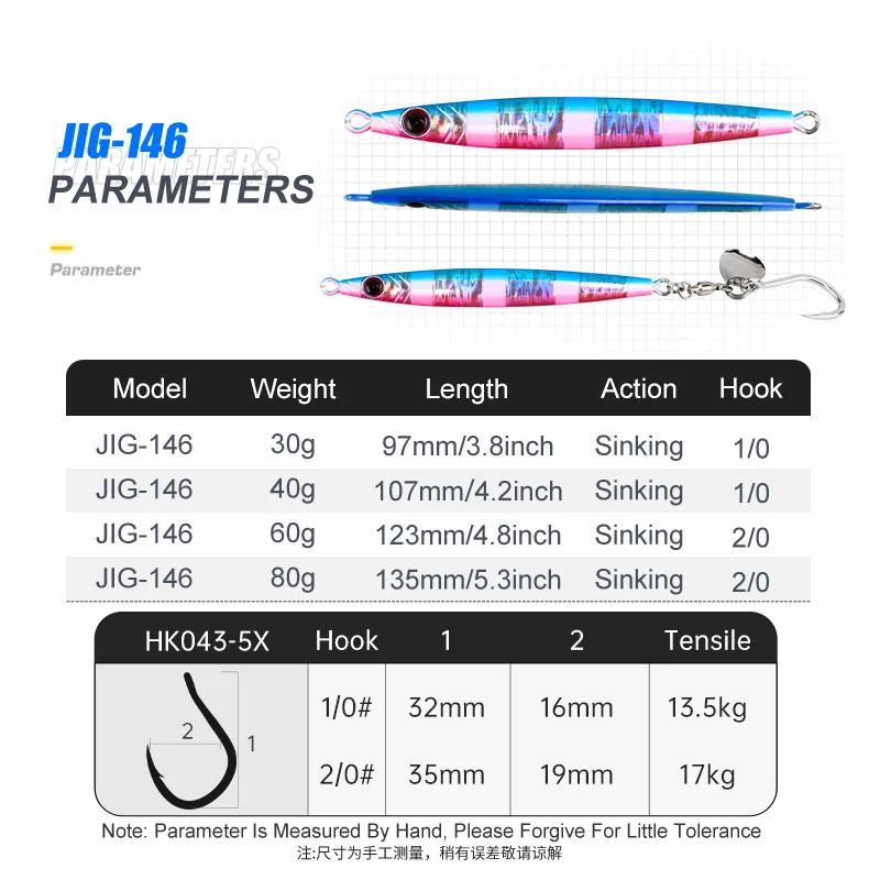 Teaser J146 Micro Jig Metálico Luminoso con Anzuelo para Pesca en Salada - imagen 2