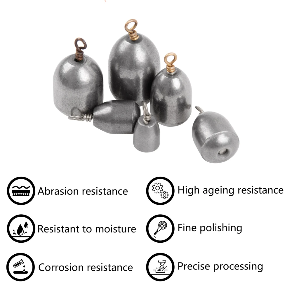 Plomada de hierro para pesca de 34 unids/caja, peso de fundición de lubina, plomada de agua salada, aparejos de pesca de agua dulce - imagen 4