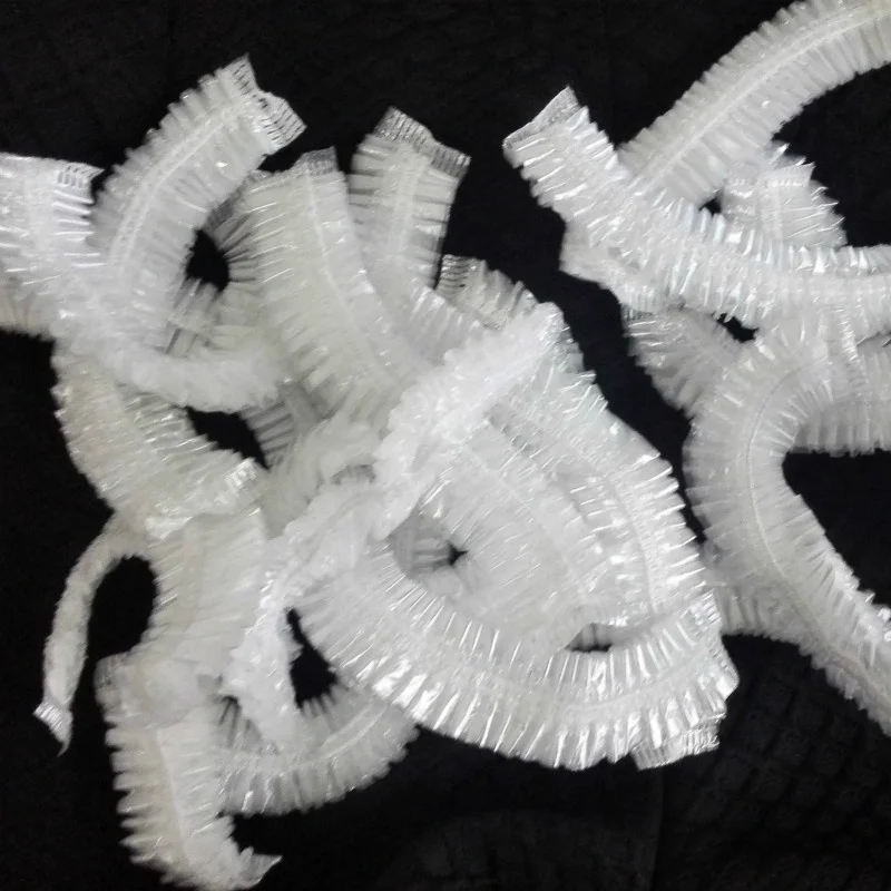 Nuevo 100 Uds elástico impermeable adultos ducha gorro de baño desechables Spa hogar sombrero para el cabello - imagen 4