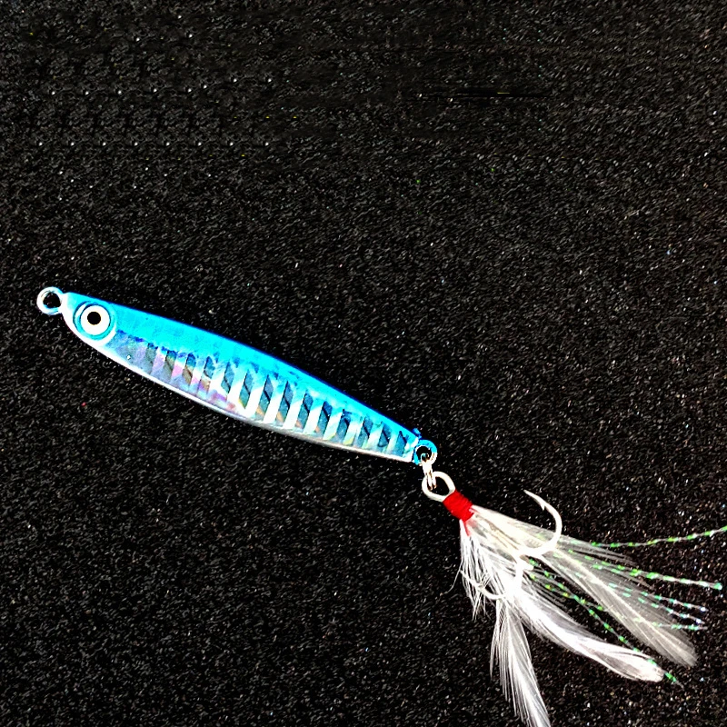 Señuelo de Pesca de 7g, 10g, 14g, 17g, 21g, plantilla de Metal, fundición a tierra, Swimbait, cuchara, anzuelos, cebo Artificial, aparejos oceánicas, Pesca - imagen 4