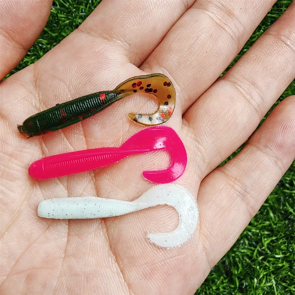 12 Uds nuevo cebo blando 0,56g Señuelos de Pesca plástico silicona gusano Moggot larva señuelo agua salada Wobblers carpa Swimbait para herramienta de Lucio