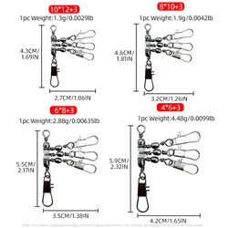 ShareShark conectores giratorios para pesca – rodamientos y anillos