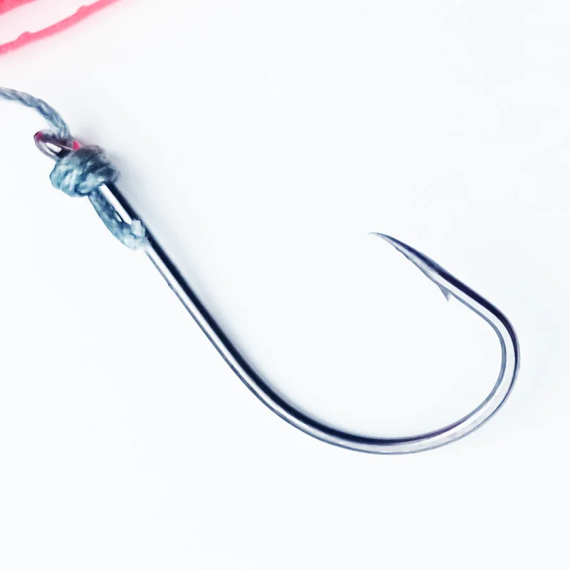 Anzuelo de plomo para pesca, anzuelo afilado luminoso que brilla en la oscuridad, para jigging, Juego de 2 piezas, 6/0 - imagen 5