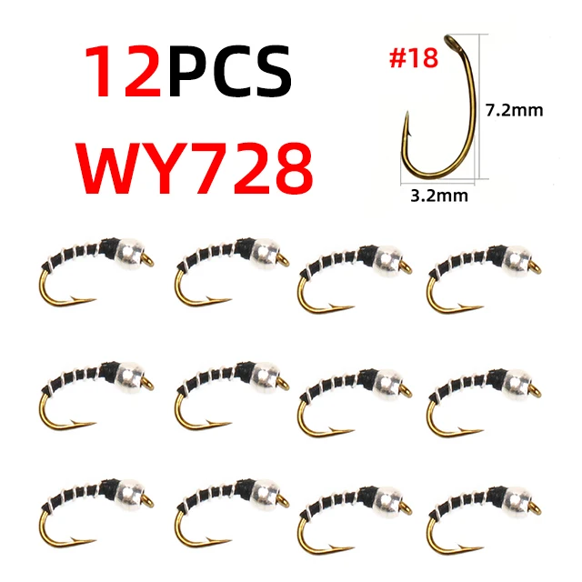 12pcs WY728 black