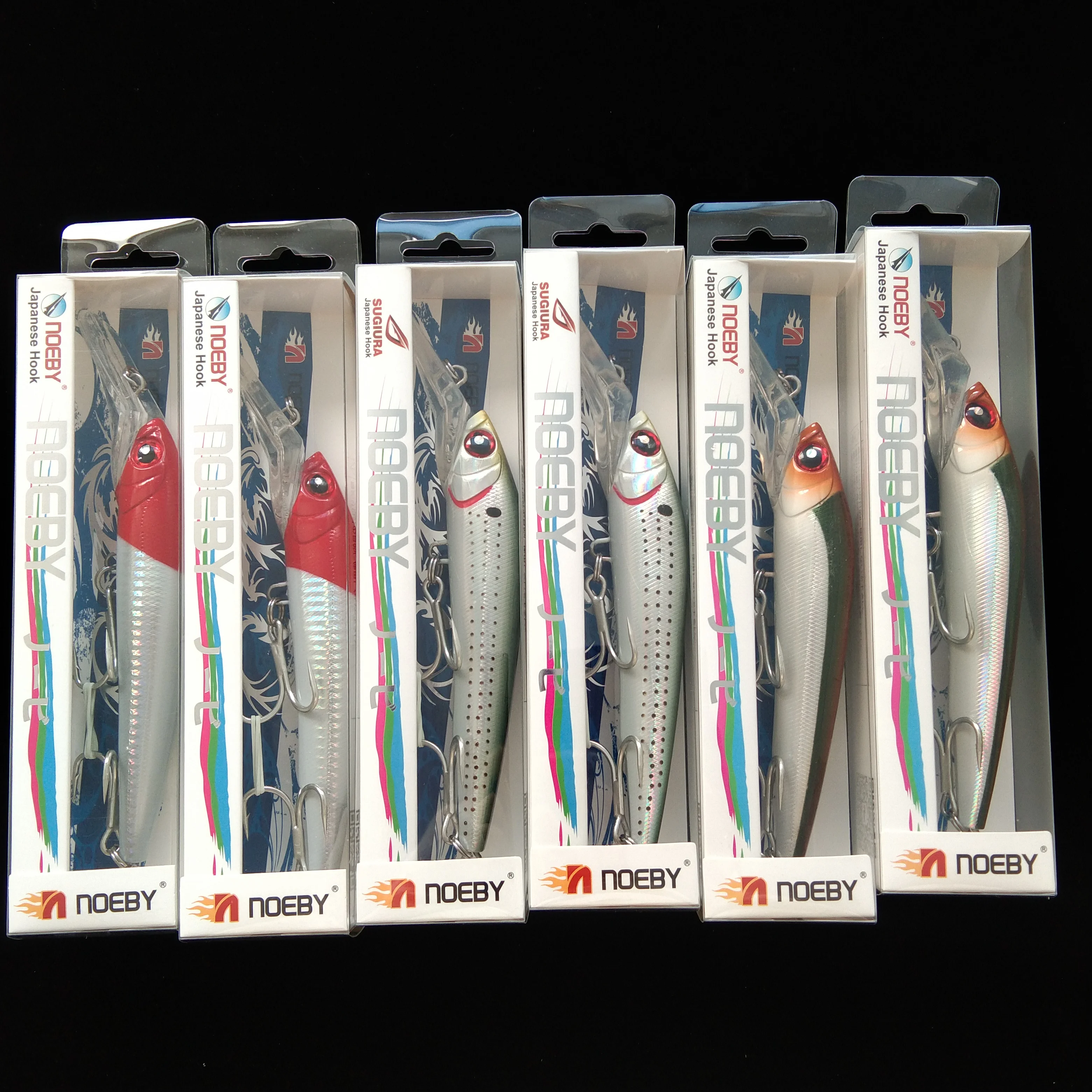 NOEBY-señuelo de pesca de pececillo que se hunde, 140mm, 50g, 180mm, 98g, cebos artificiales, Wobblers de agua salada para lubina, aparejos de pesca - imagen 5