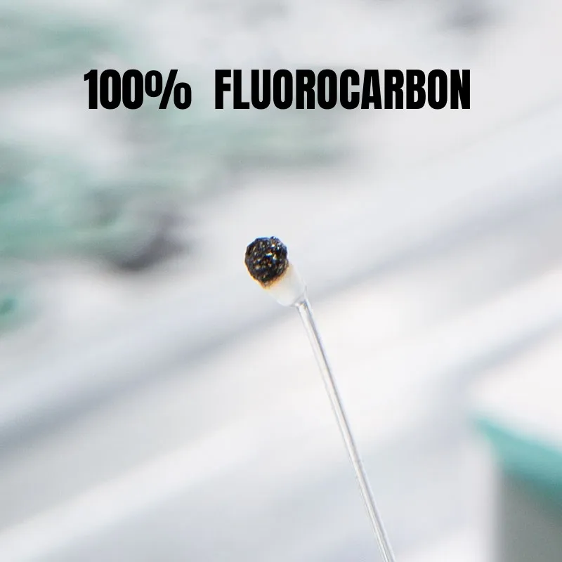 Línea de Pesca de fluorocarbono 100% japonesa de 50M, línea de fibra de carbono, monofilamento suave, línea líder de alambre de carpa, Pesca - imagen 4