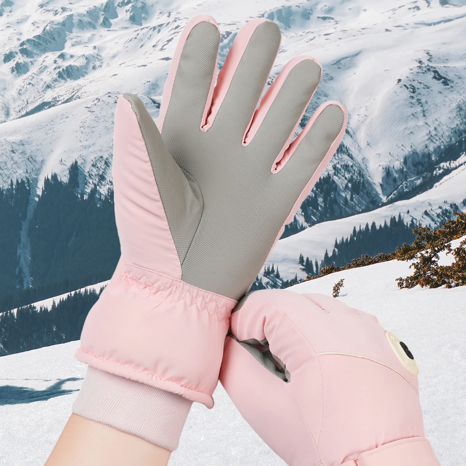 Guantes de esquí de invierno compatibles con pantalla táctil impermeables antideslizantes diseño grueso y cálido para ciclismo al aire libre snowboard y senderismo - imagen 3