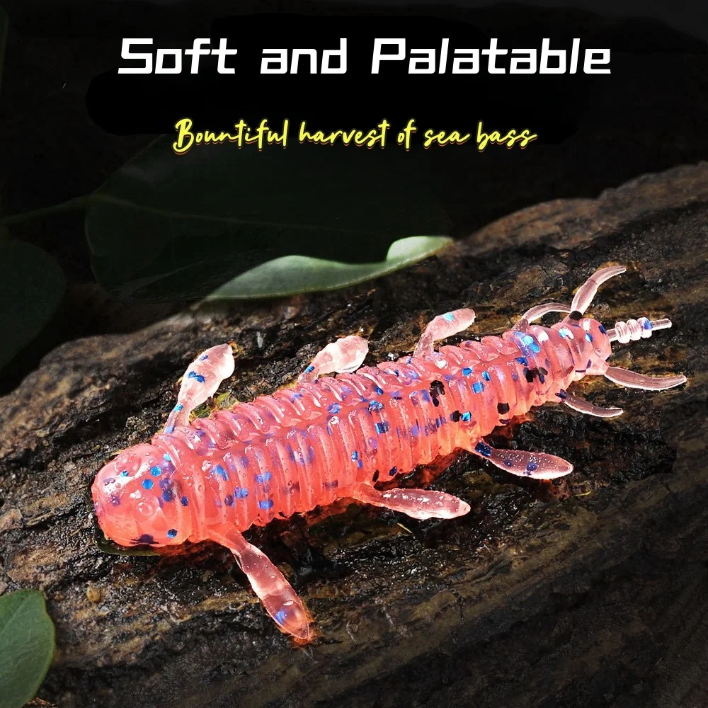 Cebo de palo de 10 piezas/8 piezas, 45mm, 55mm, fundición, señuelo de plástico blando pesado, gusano, cebo Artificial, sábalo de silicona para pesca de lubina - imagen 3