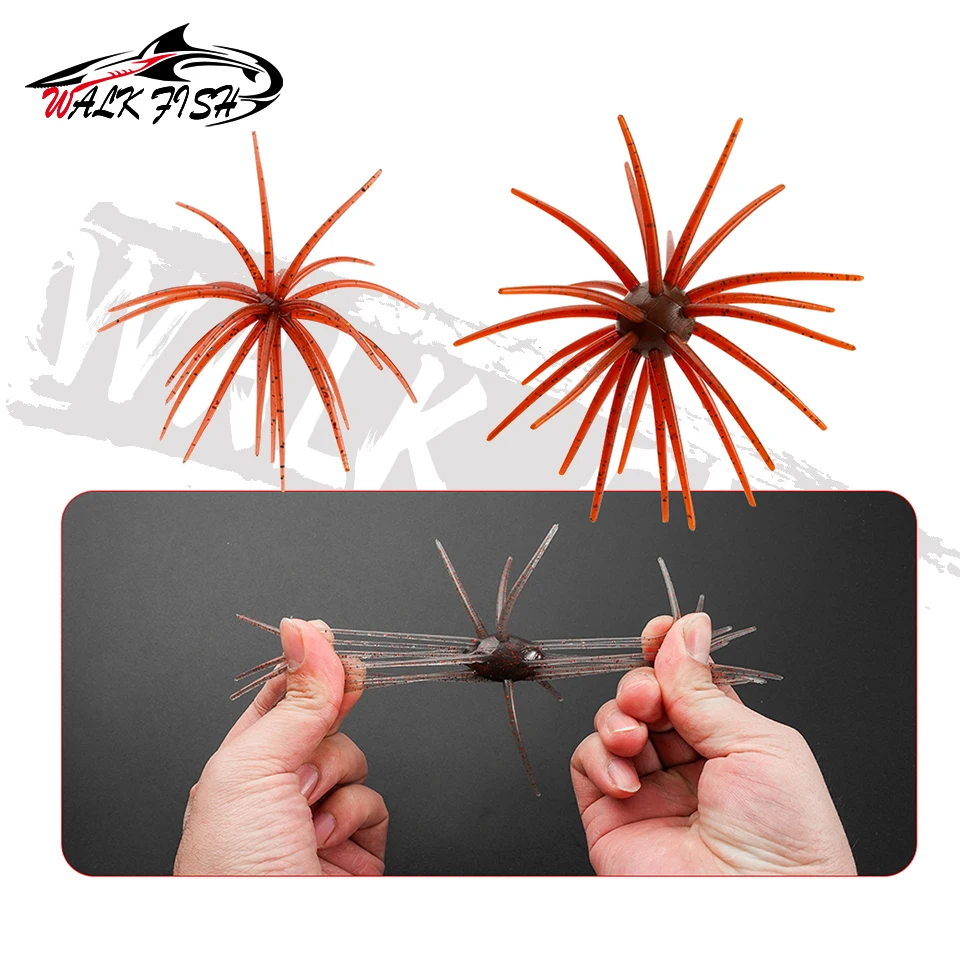 Señuelo blando Walk Fish PVC erizo mar para lucio y lubina