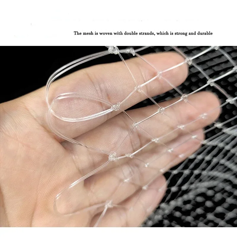 Red de nailon con orificio pequeño de diámetro, red de pesca portátil, herramientas de pesca con agujeros plegables, malla de 40/50/60cm para plantar - imagen 3