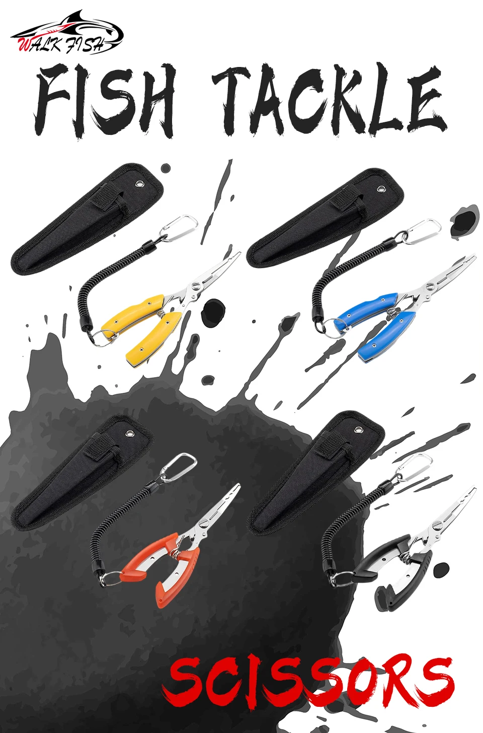 Alicates mini WALK FISH en varios colores disponibles