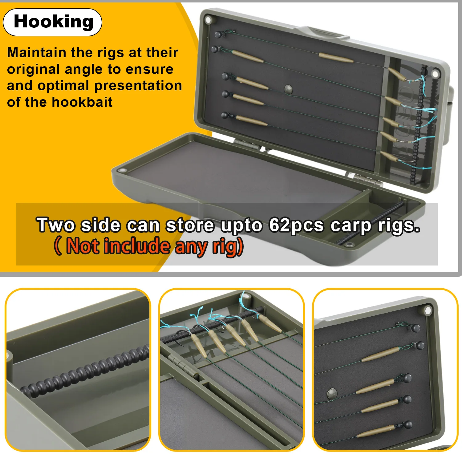 Caja Sougayilang anzuelos magnéticos doble cara para carpa con espuma - imagen 4