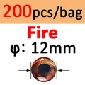 200pcs 12mm FIRE