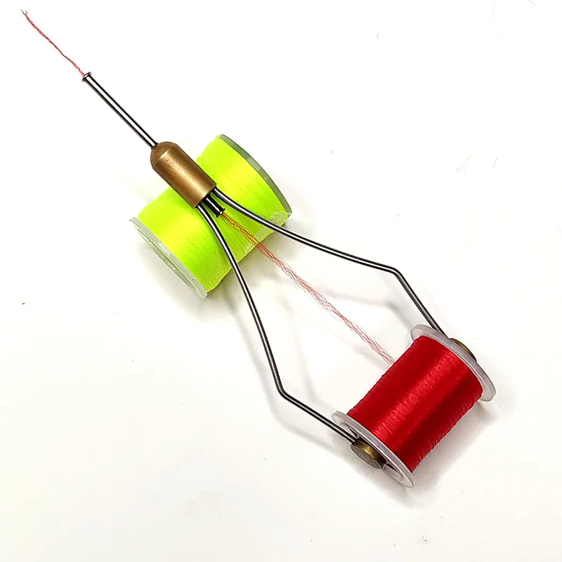 KKWEZA-Hilo de atado de moscas 150D, hilo para moscas, truchas, lubinas, Material de atado de moscas, colores, rojo Oliva, gris, bobina estándar, 1 ud. - imagen 3